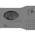 Elegant 150th Anniversary Commemorative Booklet Design With Geometric Elements And Colorful Light Effects