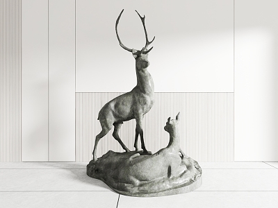 Deer Decorative Ornaments Animal Decorative Ornaments 3d model