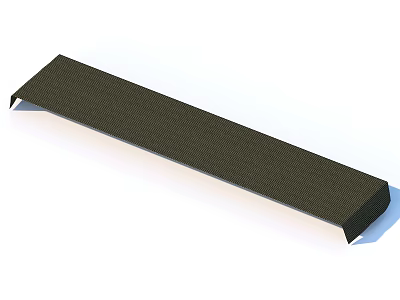 Practical Black Non Slip Textured Long Strip Household Item For Home Use 3d model