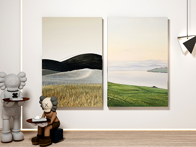 modern landscape painting decorative painting model