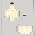 Modern White Layered Chandelier Design With Soft Lighting For Contemporary Spaces