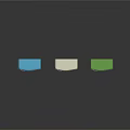 Three Colorful Vintage Refrigerators in Blue White Green Designs for Kitchen