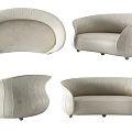 Modern Single Sofa Multiplayer Sofa 3d model