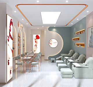 Modern Nail Shop 3d model