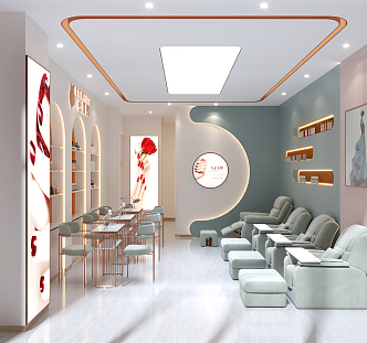 Modern Nail Shop 3d model