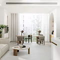Modern Yoga Studio Front Desk Minimal Yoga Studio Front Desk 3d model