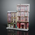 European Style Architecture With Multi Story Colorful Facades Windows And Doors