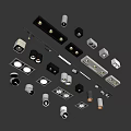 Modern Downlights And Spotlights With Various Styles For Ceiling Lighting 3d model