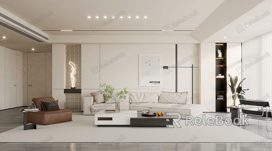 modern living room model