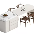 Nakajima Table and Chair 3d model