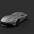 Silver Sports Car With Sleek Aerodynamic Design Modern Sporty Exterior Red Accented Wheels