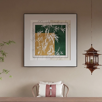 New Chinese Decorative Painting 3d model