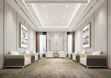 Modern Reception Room VIP Room 3d model