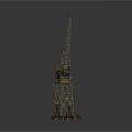 Heavy Duty Industrial Tower Crane With Metal Structure And Mechanical Parts