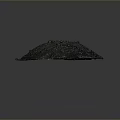 Modern Scene Featuring Dirt Pile With Small Green Plants And Natural Texture
