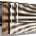 Various Styles of Window Blinds in Neutral and Wooden Tones for Home Decor