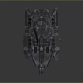Futuristic Armored Combat Weapon Vehicle with Camouflage Paint Heavy Cannon And Advanced Design