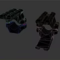 Infrared Steiner Laser Pistol Light Source Firearm Sight Firearm Device 3d model