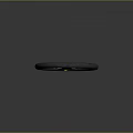 Sporty Car Steering Wheel With Suede Material And Yellow Stripe Accent
