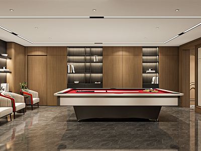 Modern Billiard Room model