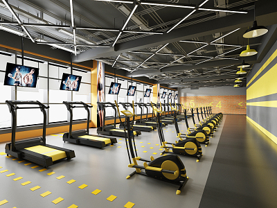 INDUSTRIAL LOFT GYM 3d model