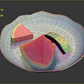 Colorful Watermelon Slices On Decorative Glossy Edge Plate With Vibrant Hues