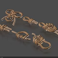 Decorative Rope Knots As Household Items With Natural Material And Various Designs