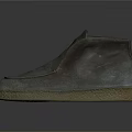 Casual Gray Suede Mid Top Slip On Shoes With Natural Sole And Minimalist Design