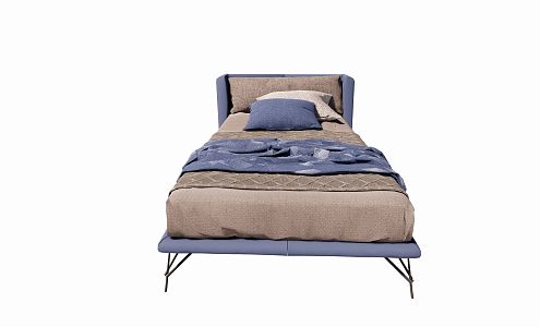 Modern Single Bed 3d model