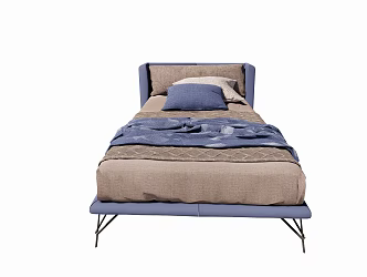 Modern Single Bed 3d model