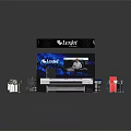 LexJet Exhibition Booth Display With Printing Equipment And Showcased Devices