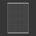 Light Gray Square Rug With Blue And Gold Border And Textured Surface
