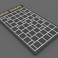 Grid Shape Wall Decor With Modern Geometric Grid Pattern And Minimalist Design 3d model