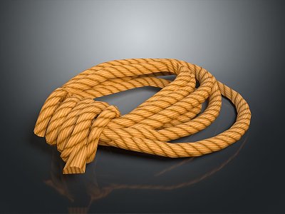 Rope pile rope hemp rope group rope life supplies construction supplies life-saving supplies 3d model