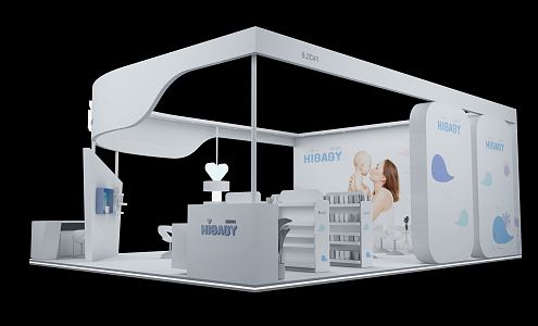 Modern Exhibition Babe 3d model