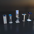 Modern Public Facilities Self Service Kiosks With Interactive Touchscreens And Sleek Design