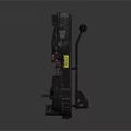 Electric Motor Assembly With Colored Wires Labels And Rotating Wheel