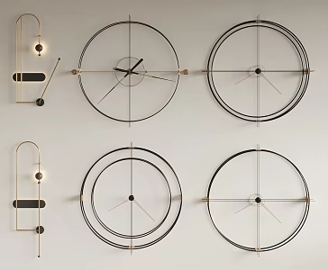 Modern Clock Wall Decorations 3d model