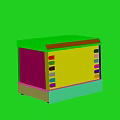 Heated Food Display Cabinet Kitchen Appliance With Various Snacks And Pastries