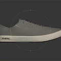 Stylish Gray Low Top Casual Shoes With White Sole And Lace Up For Daily Wear