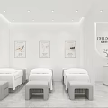 Beauty Hair Salon Modern Interior Design With Comfortable Sofa Green Plants And Product