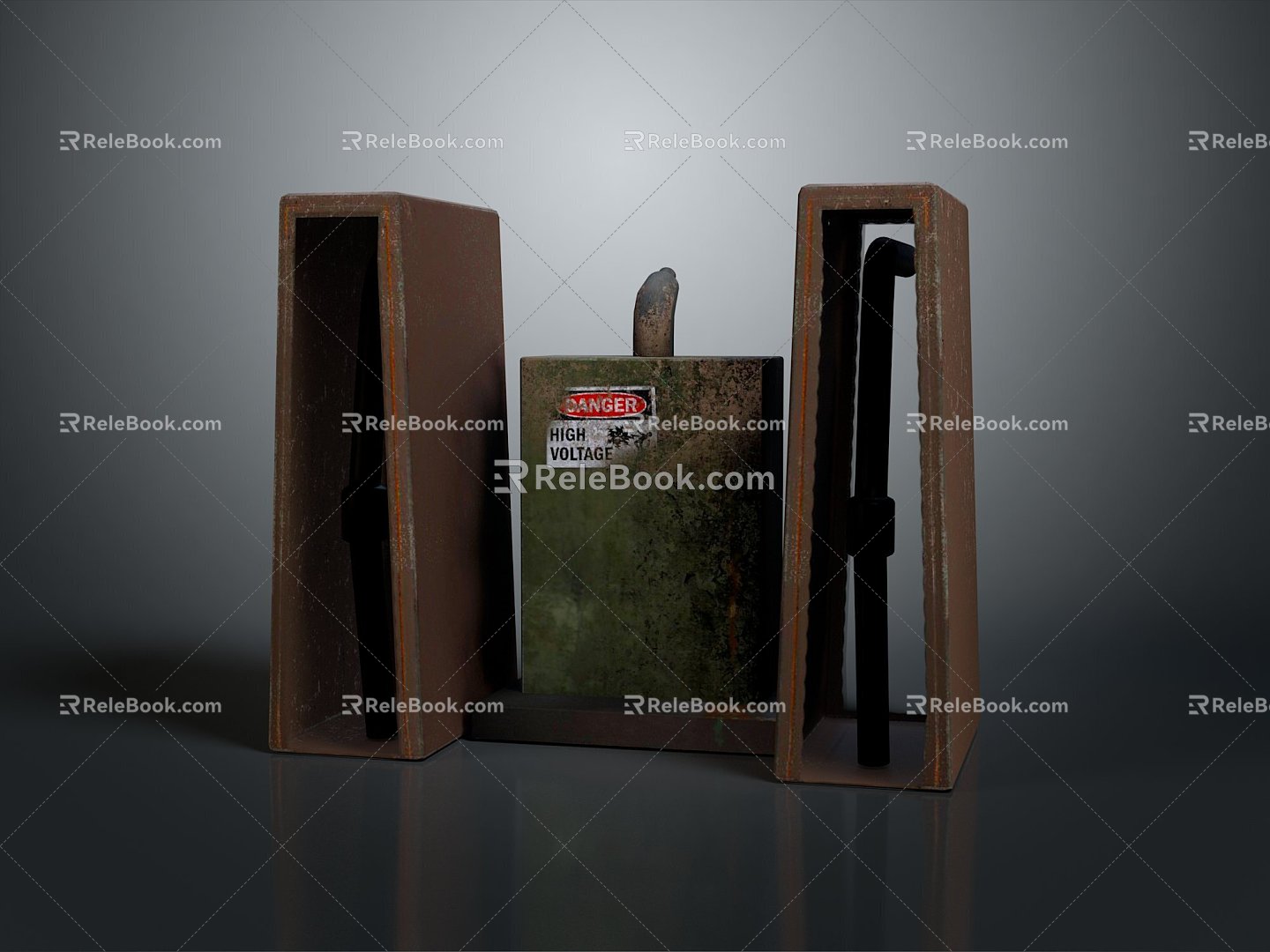 Gas cylinder storage box gas control device in gas box daily necessities daily necessities 3d model