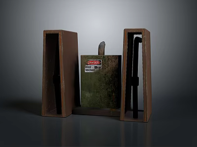 Gas cylinder storage box gas control device in gas box daily necessities daily necessities 3d model