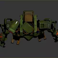 Mech Warrior Mech Soldier Machine Battlearm Mechanical Battlearm Machine Fighter Robot 3d model