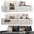 Modern double sofa 3d model