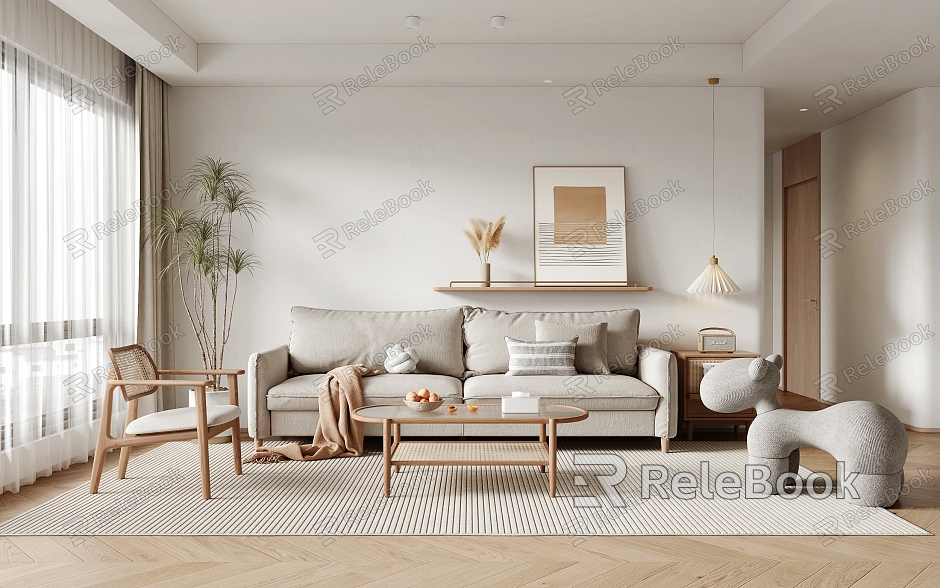 Nordic Living Room model