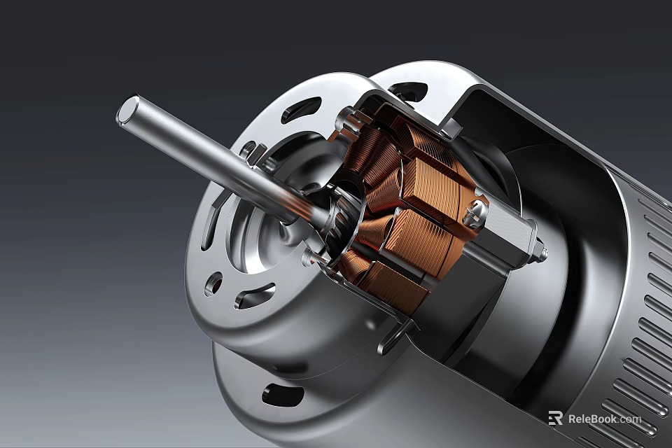 High Precision Micro Motor Component For Mobile Digital Devices With Copper Coil And Rotor Structure 3d model 