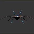 Sleek Modern Toy Airplane Fighter Jet Style With Vibrant Orange Black White Colors