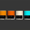 Household Paint Cans In Various Colors For Home Decoration And Use