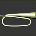 Golden Brass Trombone Musical Instrument With Shiny Polished Surface And Reflective Finish